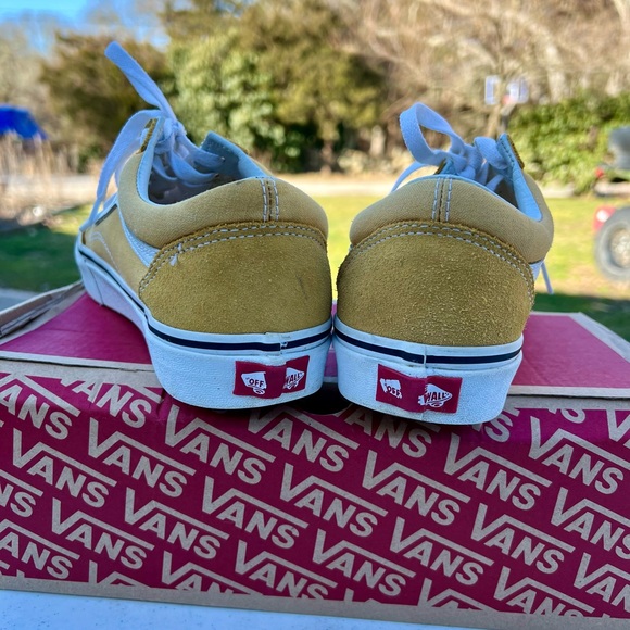 VANS Old Skool Leather & Canvas Skate Shoes Sneakers Size W 9 M 7.5 - Picture 4 of 5